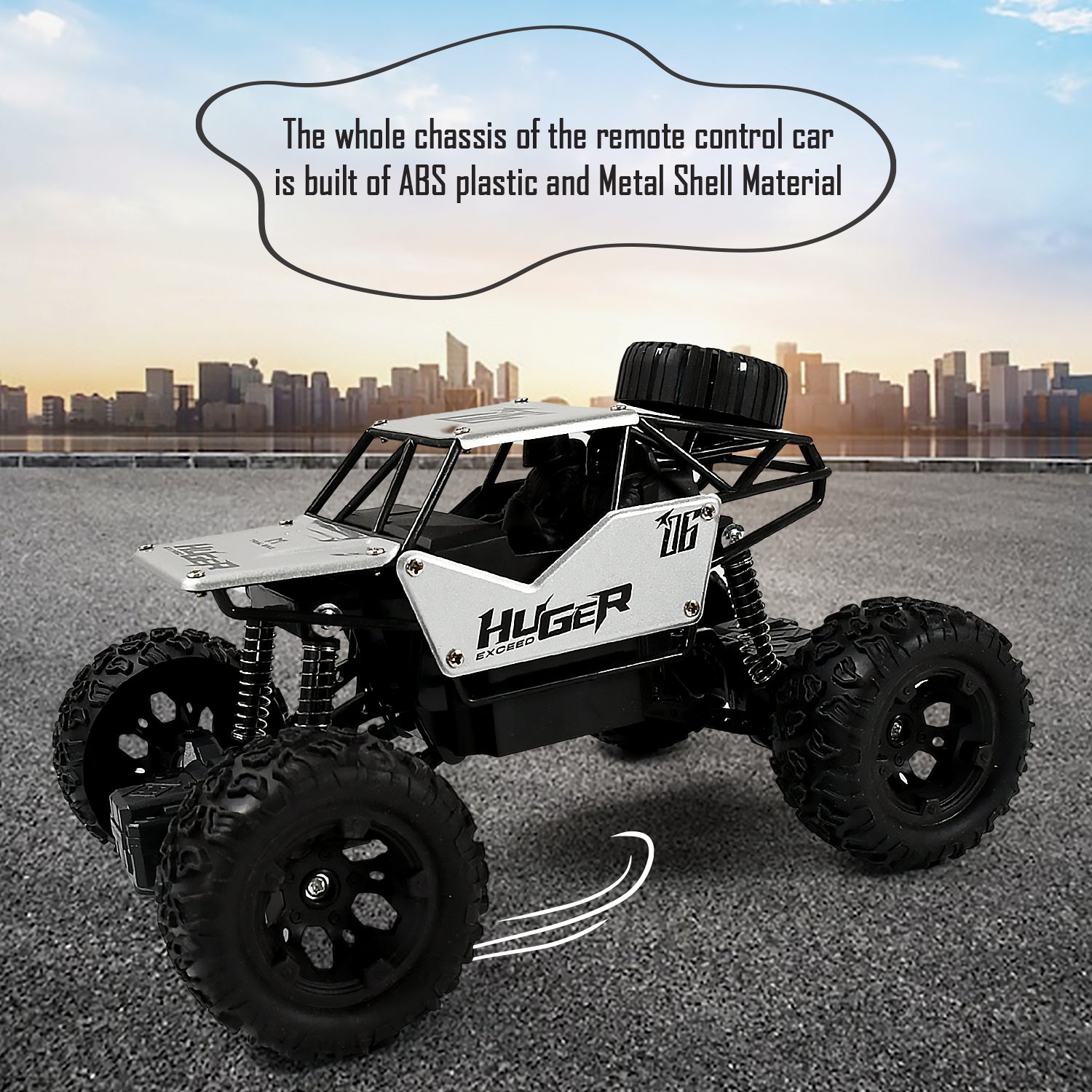 17816 1:18 Scale Rock Crawler Monster RC Truck All Terrain Stunt Racing Car Rechargeable Indoor Outdoor Toy Car 17816 1:18 Scale Rock Crawler Monster RC Truck All Terrain Stunt Racing Car Rechargeable Indoor Outdoor Toy Car